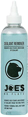 JOE'S NO FLATS Bicycle Tubeless Sealant Remover 240ml - Fast Acting Tyre Sealant Cleaner for MTB, Road, Gravel & E-Bike Wheels – Removes Dried Latex Sealant Residue Safely from Rims, Tyres & Valves