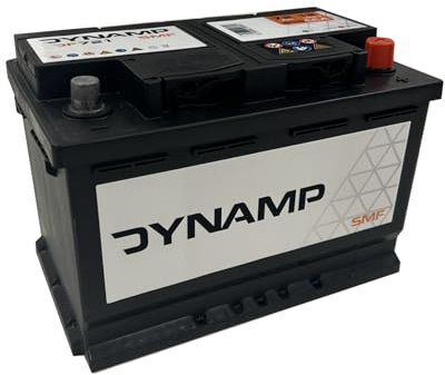 Dynamp SMF DF721 Starter Car Battery 12V 72Ah 610CCA – Type 096, 278 × 175 × 190 mm, Sealed Maintenance Free Automotive Battery