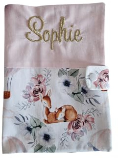 protège carnet de santé personnalisé savane cadeau naissance bébé prénom (prénom flex)