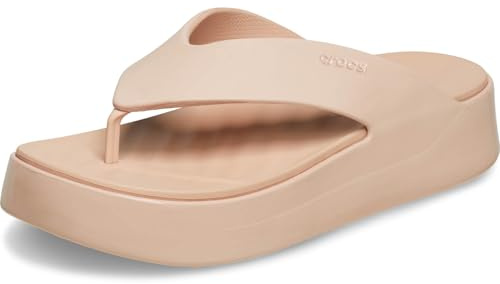Crocs Femme Getaway Platform Patent Flip Tongs, Pink Caramel, 38/39 EU