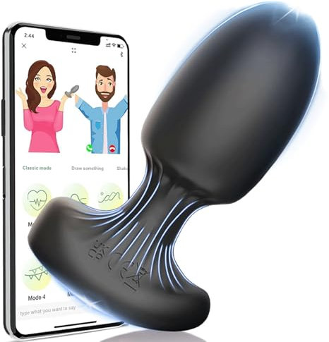 Vibratoreper Uomo Plug Analesex con Telecomando, Sex Toys Anali Dildo con 9 Modalità di Vibrazione Sextoysdonna, Plug Anale da Uomo Prostata Vibratore Toys per Donna
