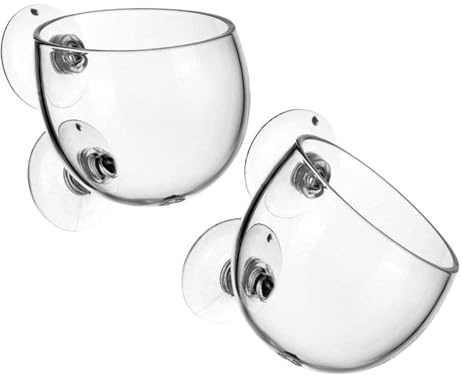 PINVNBY Plant Pot Aquarium Decor Aquatic Plant Cup with 2 Suction Cup for Fish Tank Aquarium Aquascape(2 Pack)
