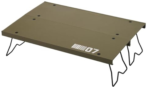 Generico Mesa de camping plegable | Mesa de camping plegable de aleación de aluminio | ligera multifunción para playa, picnic, jardín, senderismo