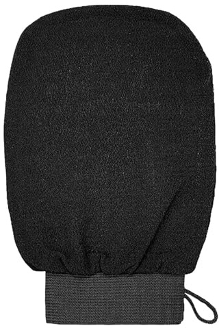Gants de douche | Gants exfoliants Temple Spring | Gants autobronzants | en fibre de viscose | Outil exfoliant flexible et élimination du faux soleil pour nettoyer les peaux mortes et sèches