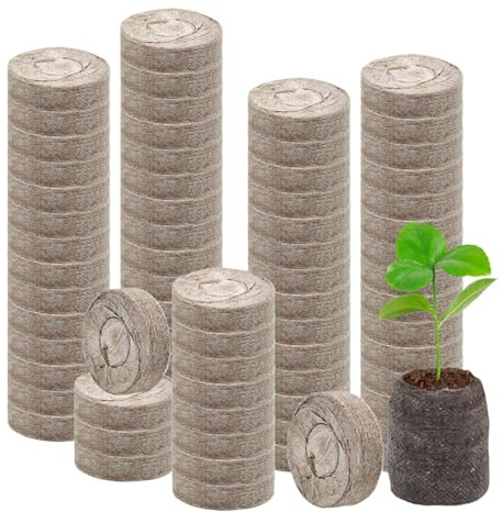 Terriccio per piante - 100 pezzi di fertilizzante organico in vaso - Terriccio da interno con torba organica 30mm,per esterno, ortaggi, fiori, alberi, cactus, orchidee, bonsai, monstera, agrumi