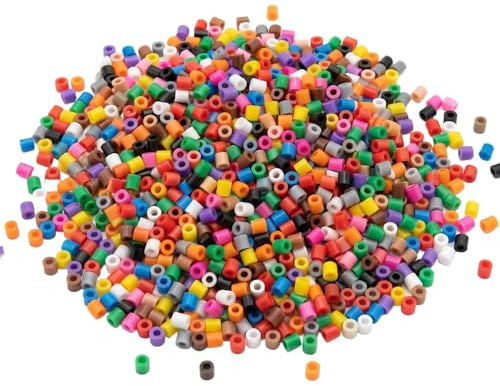 12 000 stycken strykpärlor 5 mm, 57 färger, plug-in-pärlor påfyllningspaket