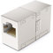 deleyCON 1 Stück RJ45 Kupplung (1000 Mbit) Gigabit LAN Kabel Verlängerung Netzwerkkabel Ethernet Adapter Verbinder Kompatibel zu Cat8, Cat7, Cat6, Cat5 Patchkabel LAN DSL POE 2X RJ45 Buchse