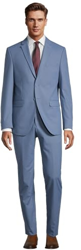 Steffen Klein Herren Designer Anzug - Slim Fit - Größe 52 - Zweiteiler Business Anzug - Hellblau