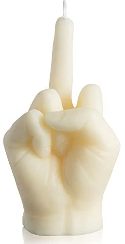 GROBRO7 Candela del dito medio Decorazione della stanza profumata pastello danese, Aromaterapia con incenso di pino cera di soia naturale, Regalo di inaugurazione della casa feste di festival(Bianco)