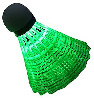 MOOKEENONE 4 palline da badminton con luce fredda, luce notturna, per attività sportive all'aperto e al chiuso