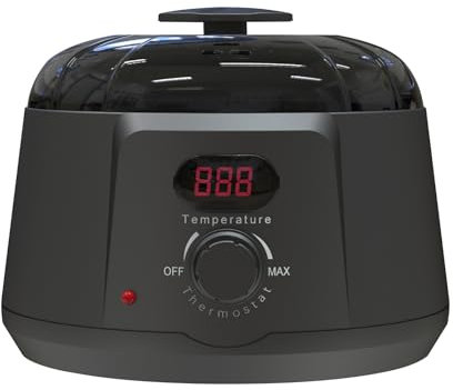 Wachswärmer für Haarentfernung,Wachswärmer Wachsmaschine mit automatischer Temperaturregelung geeignet für Gesicht,Augenbraue,Körper,Temperaturregelung,LCD-Bildschirm Display ﻿ (911-schwarz)