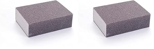 Taco de Lija Espuma Flexible Grano fino-100 10x6x2cm. (Paquete de 2)