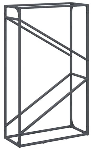 vidaXL Vedställ antracit 60x25x100 cm kallvalsat stål