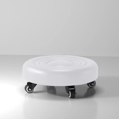 Low Rolling Stool,Creeper Garage Roller Seat,360° Rotation Universal Swivel Wheels,for Home,Kitchen,Office,Garage (E)