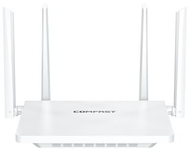 COMFAST AX3000 Routeur WiFi 6, Routeur WiFi 3000Mbps Bi-Bande avec 4 Ports Gigabit, 4 Antennes à Haute Performance, EasyMesh, WPA3, MU-MIMO, OFDMA