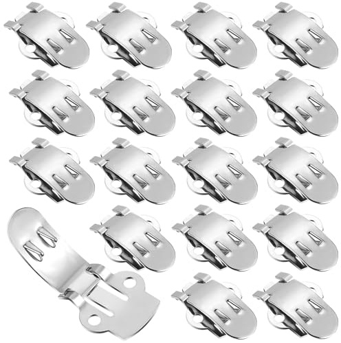 Hemobllo Fermagli per Scarpe in Acciaio Inossidabile 25 Pezzi Fibbie Piatte Decorative per Scarpe Basse e Tacchi Clip Fai da Te Resistenti per Decorazioni e Accessori Moda