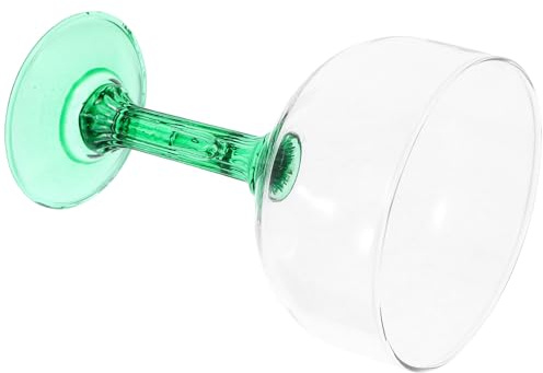 LOLIPPYY Calice da Margarita in Vetro a Forma di Cactus Verde 400ml, Bicchiere da Vino Decorativo per Feste e Uso Domestico, Tazza Creativa per Bevande e Regalo Originale Riutilizzabile