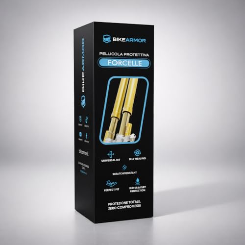 Pellicola Protettiva PPF Moto - Kit Universale Forcelle – Antigraffio Antisasso – Protezione Invisibile – Self Healing – Idrorepellente – Rimovibile Senza Residui – Installazione Fai da Te