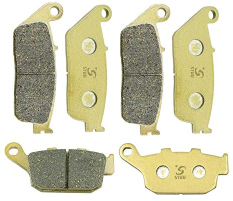 S SYUU Motocicleta Fibra de cobre delantero y trasero Pastillas de freno Compatible con Street Triple 675 2007-2012 Tiger 800 XC XCa XCx XR XRt XRx 2015 2016 2017 2018 FA226F FA140R