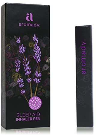 AROMADY™ Diffusore di oli essenziali per aromaterapia personale, portatile, con penna inalatore per dormire, lavanda, camomilla, estratto d'uva, esclusiva miscela che induce la melatonina, calmante e