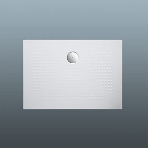 Kiamami Valentina Plato de Ducha de cerámica Blanca Fina h 3cm 100x70