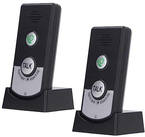 Sonnettes D'interphone sans Fil H8, Sonnette D'interphone Vocal à 2 Voies Intercomunicador Carillon de Porte électronique étanche, Batterie Rechargeable 1800mAh