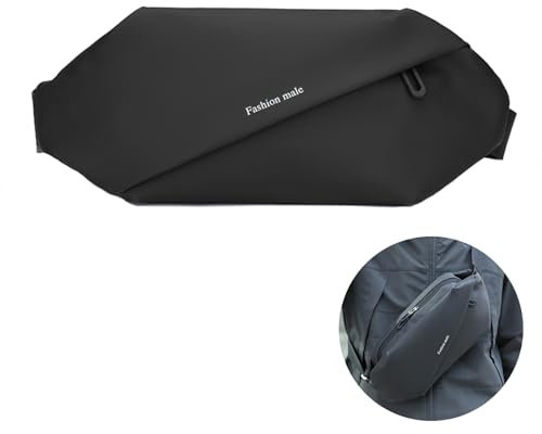 FLYAMAPIRIT Bauchtasche Herren Hüfttasche Wasserdicht Brusttasche Stylische Sling Bag Outdoor Sport Gürteltasche für Laufen, Wandern, Radfahren, Reisen usw.