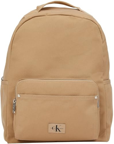 Calvin Klein Uomo Zaino Sport Essentials Campus con Scomparti Laterali, Beige (Savannah Tan), Taglia Unica