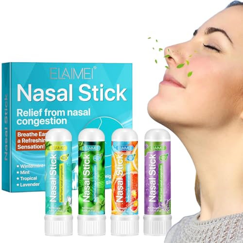 4Pcs Inhalierstift für die Nase Naseninhalator Stift Nasal Stick Riechstifte Nasal Inhaler Inhalierstift für die Nase Naseninhalator Stift Nasal Stick Riechstifte Nasal Inhaler Beruhigende Nasenhöhle