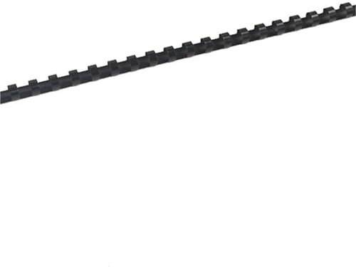 Bindegeräte 4 Farben 100pcs/Box PVC-Bindungsschürzen 21 Ringe Bindung 20-120 Blätter A4 Dateikammbindungsmaschine Kunststoffringe Drahtbindegerät(10mm-black)