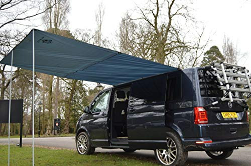 Wild Earth Sun canopy awning for VW Camper Van, motorhome or any camper van 300cm x 240cm Dark Grey