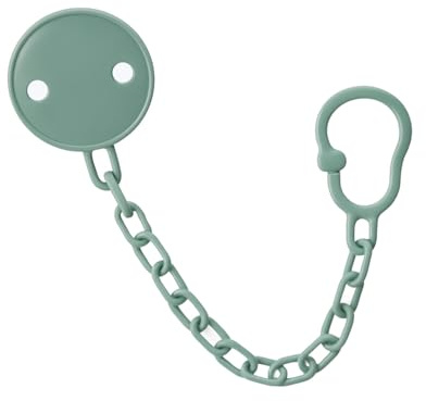 THERMOBABY - Gancio per ciuccio in plastica, colore: verde salvia