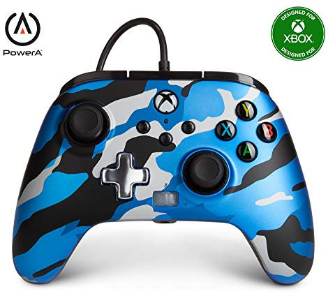 PowerA Enhanced Wired Controller for Xbox Series X|S - Metallic Blue Camo