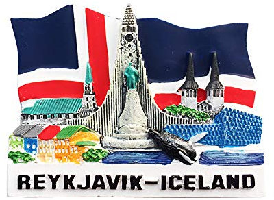 Reykjavik Islanda magnete da frigorifero 3D regalo souvenir fatto a mano casa e cucina decorazione Reykjavik frigorifero magnete collezione