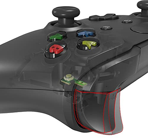 eXtremeRate Clicky Hair Trigger Kit per Xbox One S X Controller,LT RT Blocco Grilletti Trigger Stop Cavo Flessibile per Xbox One S X Joystick Model 1708