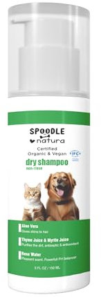 Haustier Fußreinigungsschaum Wasserloses, Pfotenreiniger, Pfotenreiniger für Hund und Katze, Wasserloses Hundeshampoo, ohne Spülung Paw Cleaner -100% Vegan - 150 Ml