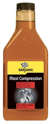 Bardahl - Maxi Compression, Additivo Auto per Olio Motore, Riduce Il Consumo e Arresta Le Perdite d'Olio, Migliora Potenza e Prestazioni, Compatibile con Motori Diesel e Benzina, 473 ml
