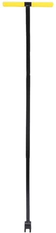 Asixxsix Clé de compteur d'eau de 71 cm (28 po), longueur ajustable, outil de coupure d'eau robuste, poignée en T en acier renforcé avec clé en croix universelle à 4 voies