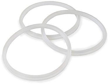 VERTES Dichtungsring aus Silikon 3er Set, Ersatzteil für VERTES 3, 5 und 7 Liter Wurstfüllmaschinen, Wurstfüller Dichtung zwischen Stempel und Zylinder, Dichtring Ersatz, Hohe Qualität
