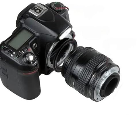 ANELLO INVERSIONE OBIETTIVO ATTACCO BAIONETTA COMPATIBILE CON NIKON PER MONTARE OBIETTIVI CAPOVOLTI PER MACROFOTOGRAFIA (52 mm)