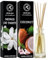 Raumduft Diffuser Monoi de Tahiti & Kokos 2х100ml - Raumduft Diffuser mit Stäbchen - Raumbeduftung - Exotischer Duft - Set fur Raum - Zuhause - Büro - Boutique - Aromatherapie - Reed Diffuser