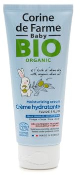 Corine de Farme - Crema idratante profumata biologica per neonati dalla nascita - con olio di oliva biologico e burro di karité biologico - adatto per pelli sensibili - Made in France