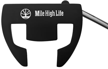 Mile High Life Putter de golf pour homme avec poignée de qualité supérieure | putters droitiers avec ligne de visée | Putter golfeur d'entrée de gamme | Alternative aux grandes marques