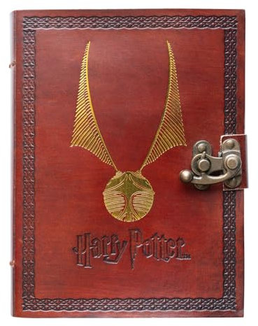 Grupo Erik Premium Leder Notizbuch Harry Potter Notizblock Tagebuch für Erwachsene und Kinder Reisetagebuch Leder - Offizieller Harry Potter Fanartikel