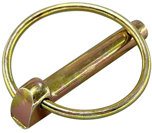 Lot de 8 goupilles à ressort Lynch robustes pour tracteurs, camions, tondeuses à gazon (8 mm)