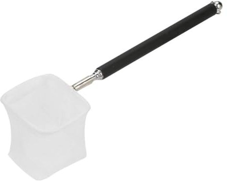 Kescher Aquarium Klein Einstellbar Teleskopgriff Mini Aquarium Fangen Net Fisch Garnelen Skimming Net Fangnetz Quadratisches Kescher Mini Kescher für Aquarien Teiche Seen Aquarien (C)