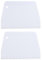 FSSTUD 2 Pcs Plastic Notched Trowel Wide Adhesive Spreader Notch Scraper Thin Tooth Trowel Flooring Glue Spreader Epoxy Spreader Tool for Fillers Putty