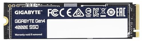 Gigabyte 1TB M.2 Solid State Drive Gen4 4000E (PCIe Gen 4.0 x4/NVMe 1.4)