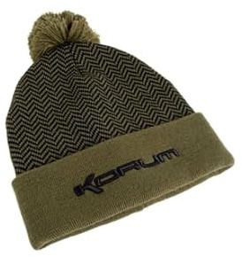 Korum Thermal Beanie Hat Black-Olive