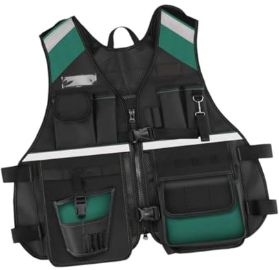 KESOTO Gilet Portautensili per Elettricista, Gilet Portautensili Da Uomo, per